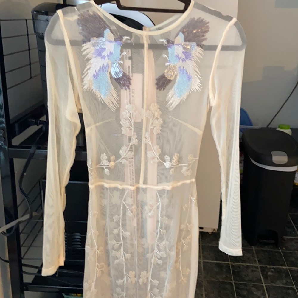 House of CB mesh dress with inserts